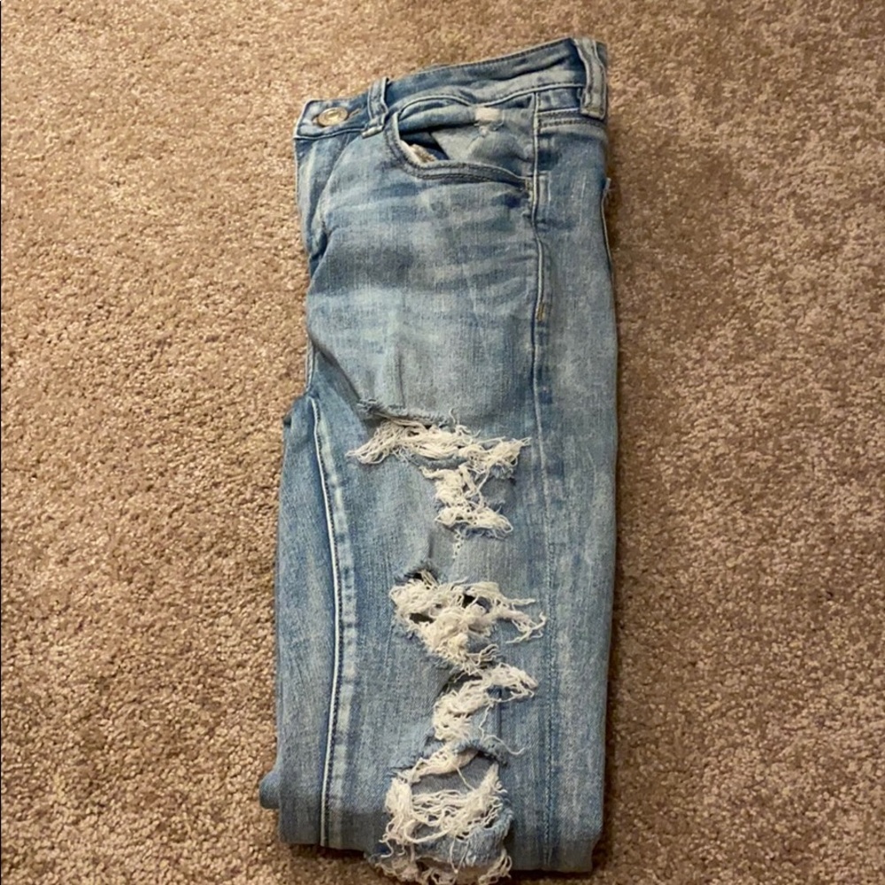Ripped American eagle jeans